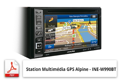 Notice GPS Alpine INE W990BT