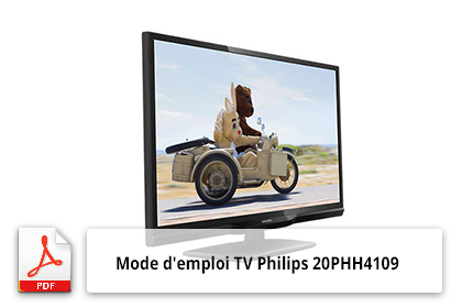 Mode d'emploi TV Philips 20PHH4109