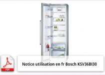 notice utilisation refrigerateur bosch ksv36bi30