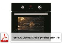 Four FAGOR encastrable pyrolyse 6H741AB