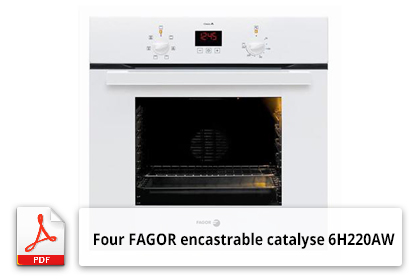 Four FAGOR encastrable catalyse 6H220AW