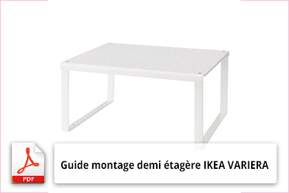 Guide montage demi étagère IKEA VARIERA