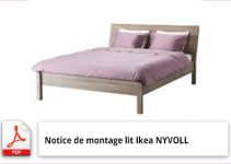 Notice de montage et manuel d'utilisation lit Ikea NYVOLL