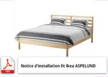 Notice d’installation lit Ikea ASPELUND