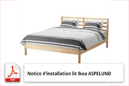 Notice d’installation lit Ikea ASPELUND