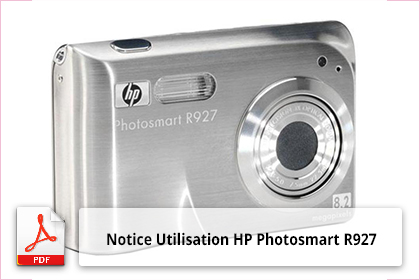 Notice Utilisation HP Photosmart R927