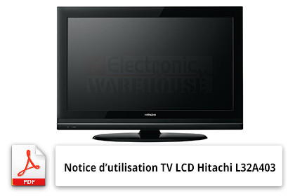 téléviseur LCD Hitachi L32A403