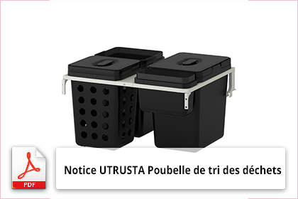 Notice d'utilisation UTRUSTA Poubelle de tri des déchets - IKEA