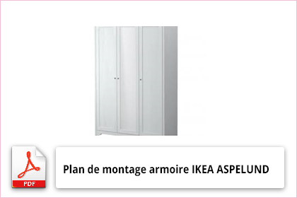 Plan de montage armoire IKEA ASPELUND