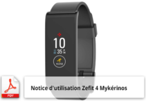 Notice d'utilisation de la montre connectée Zefit 4