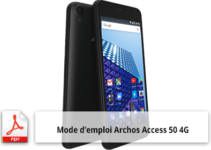 téléchargement gratuit du mode d'emploi Archos Access 50 4G