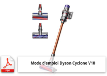 Mode d'emploi balai sans fil Dyson V10