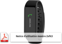Notice d'utilisation montre connectée Zefit 3