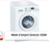 Mode d'emploi de la machine à laver Siemens iq300