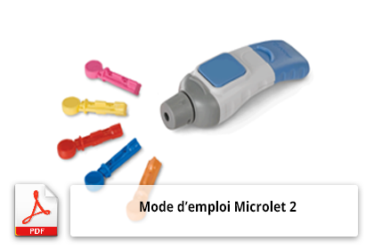 Mode d'emploi de l'autopiqueur Microlet 2