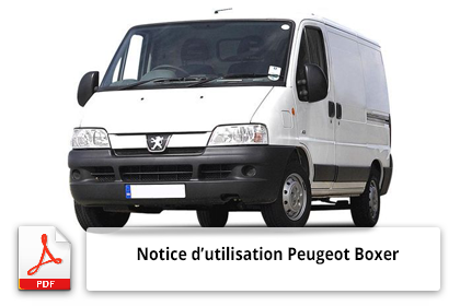 Notice d'utilisation de la voiture utilitaire Peugeot Boxer