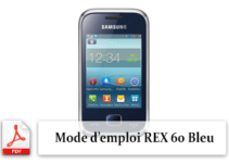 Télécharger le guide utilisateur FR du téléphone portable Samsung Rex 60 Bleu