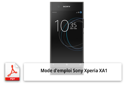 Mode d'emploi du smartphone Sony Xperia xa11