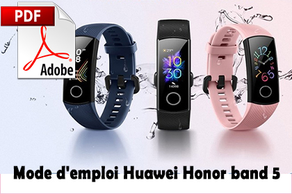 Mode d'emploi Huawei Honor band 5
