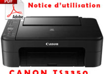 Notice d'utilisation imprimante Canon Pixma TS3350