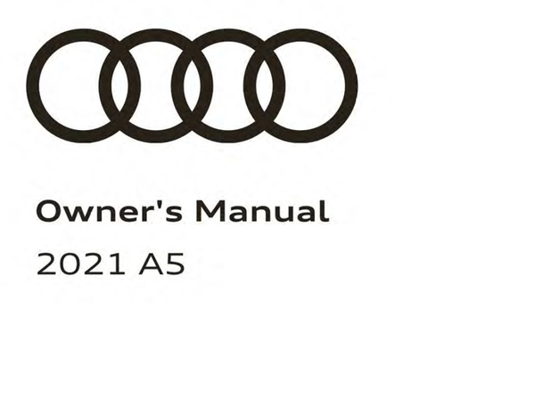 Manuel d'utilisation Audi A5 2021