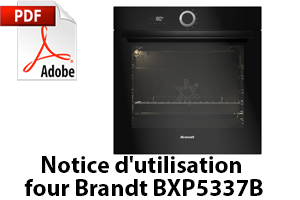 Notice d'utilisation four Brandt BXP5337B
