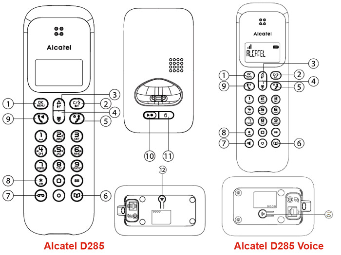 Alcatel D285 et Alcatel D285 Voice