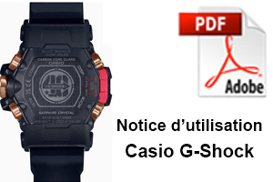 Notice Casio G-Shock