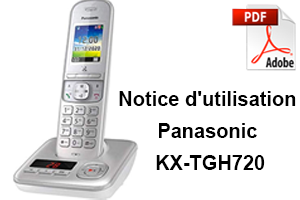 Notice Panasonic KX-TGH720