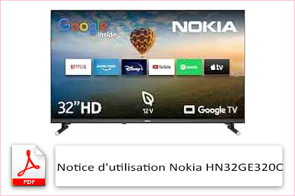 Notice d'utilisation du téléviseur Nokia HN32GE320C